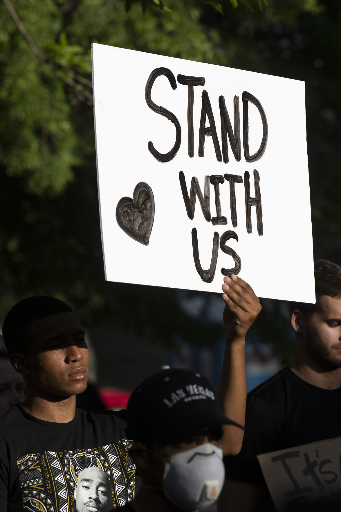 A vigil for George Floyd and others
